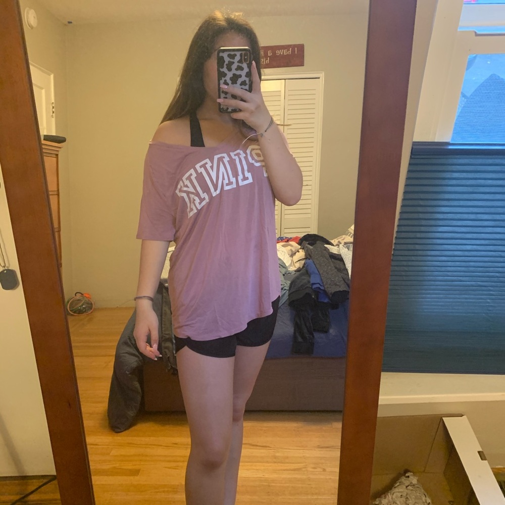 OVERSIZED PINK T-SHIRT